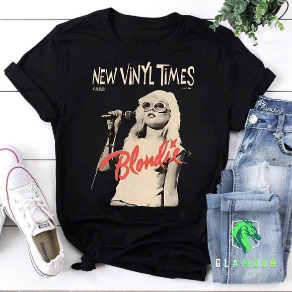 Sierra K Other - Debbie Harry Blondie New Vinyl Times Graphic T-Shirt Music Band Fan Tee 17